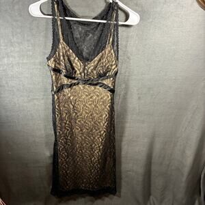 y2k express‎ women babydoll midi dress small lace sheer whimsigoth fairy grunge